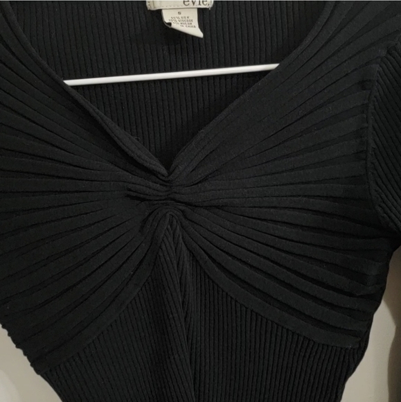 EVIE. Silk blend ribbed sweater - Picture 4 of 4